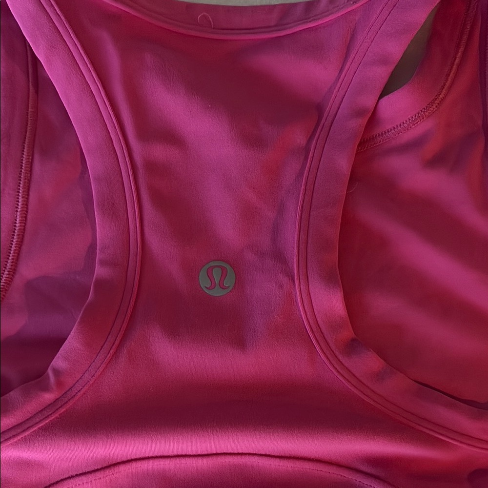 Sonic Pink Lululemon Align Waist Length Racerback Tank Top